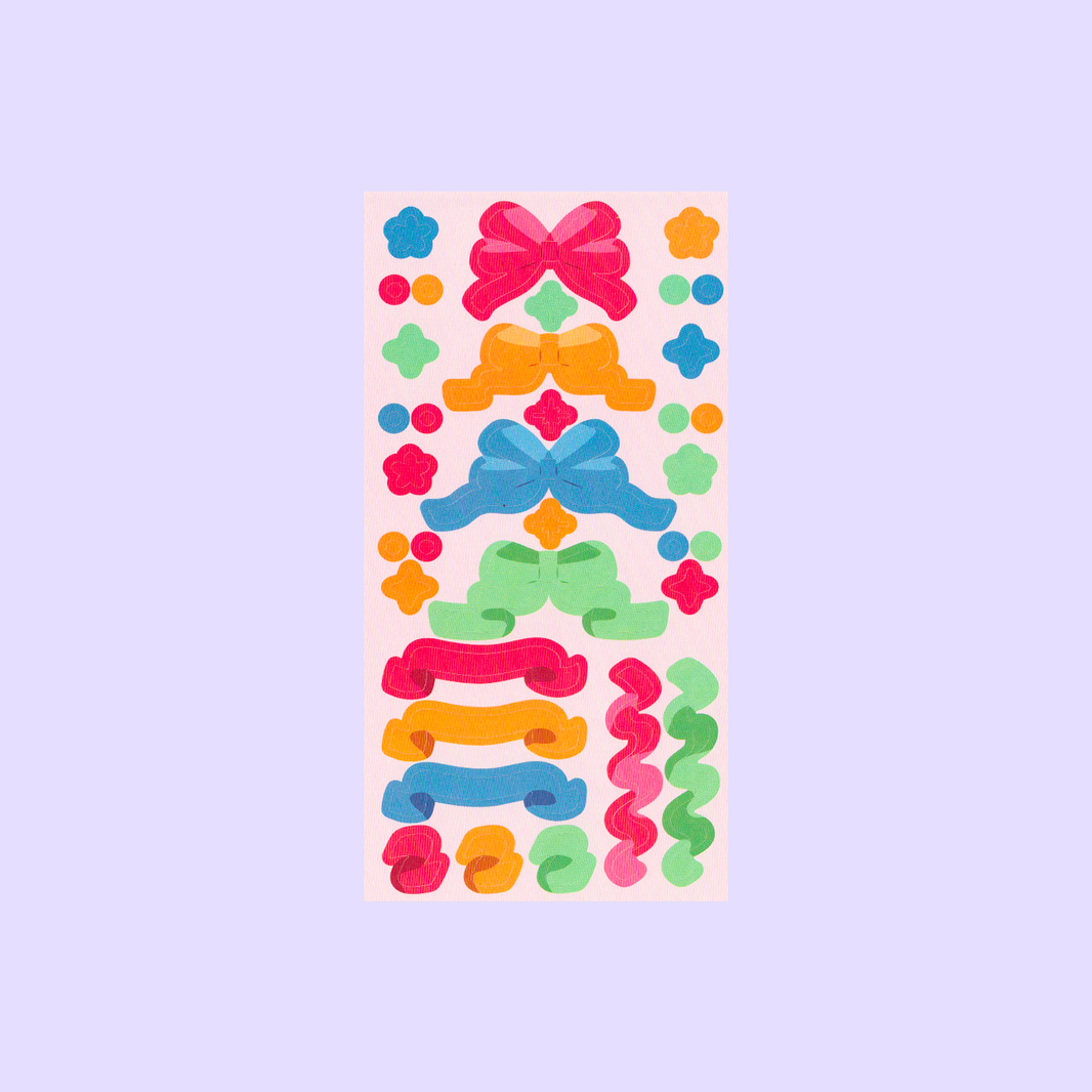 Hoja de Stickers Decorativos — Confetti Party