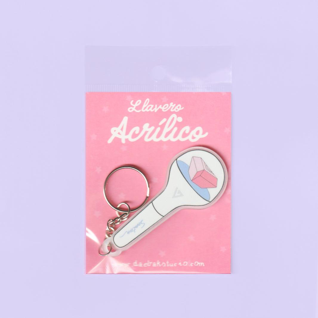 Llavero Acrílico: Lightstick - Seventeen