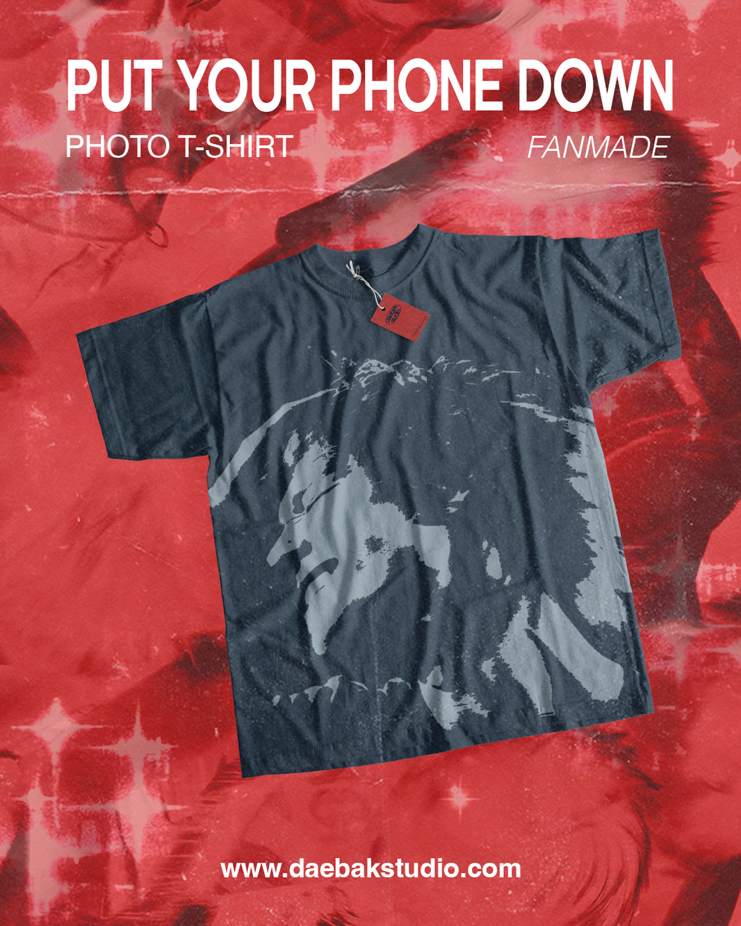 Playera Fanmade "Put Your Phone Down" (Navy) | Cortis Tour