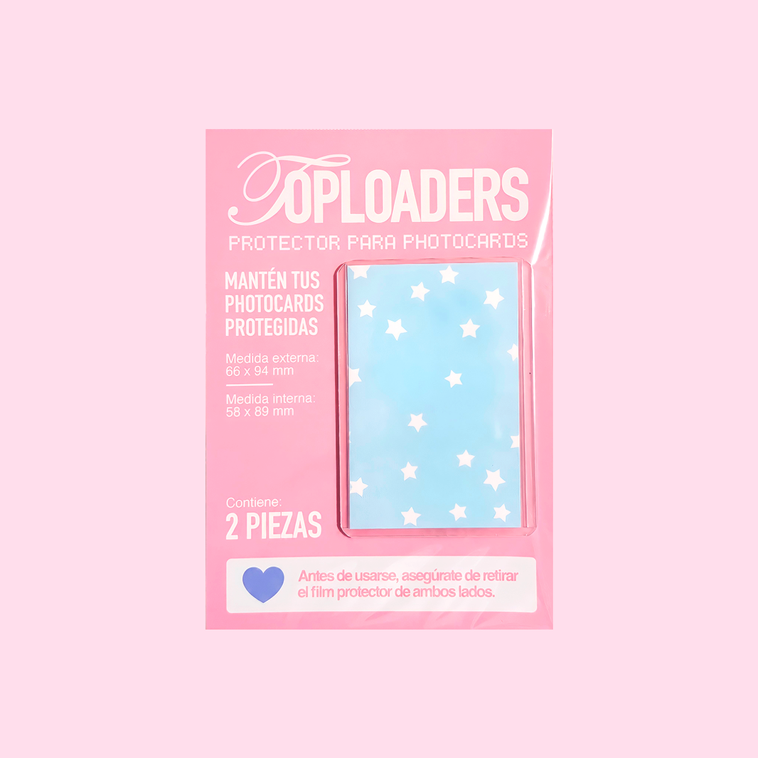 Toploaders para Photocards - medida estándar