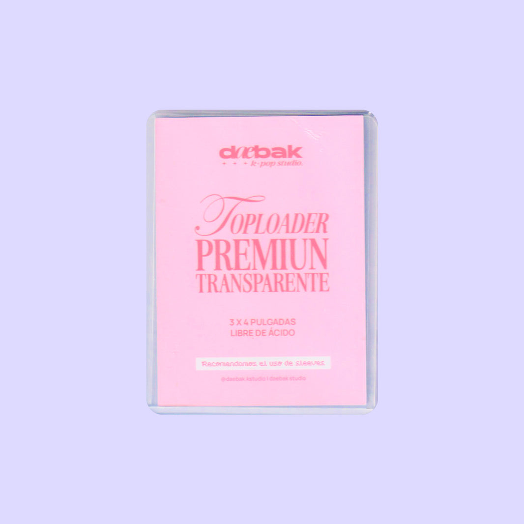 Toploader Transparente - Premiun