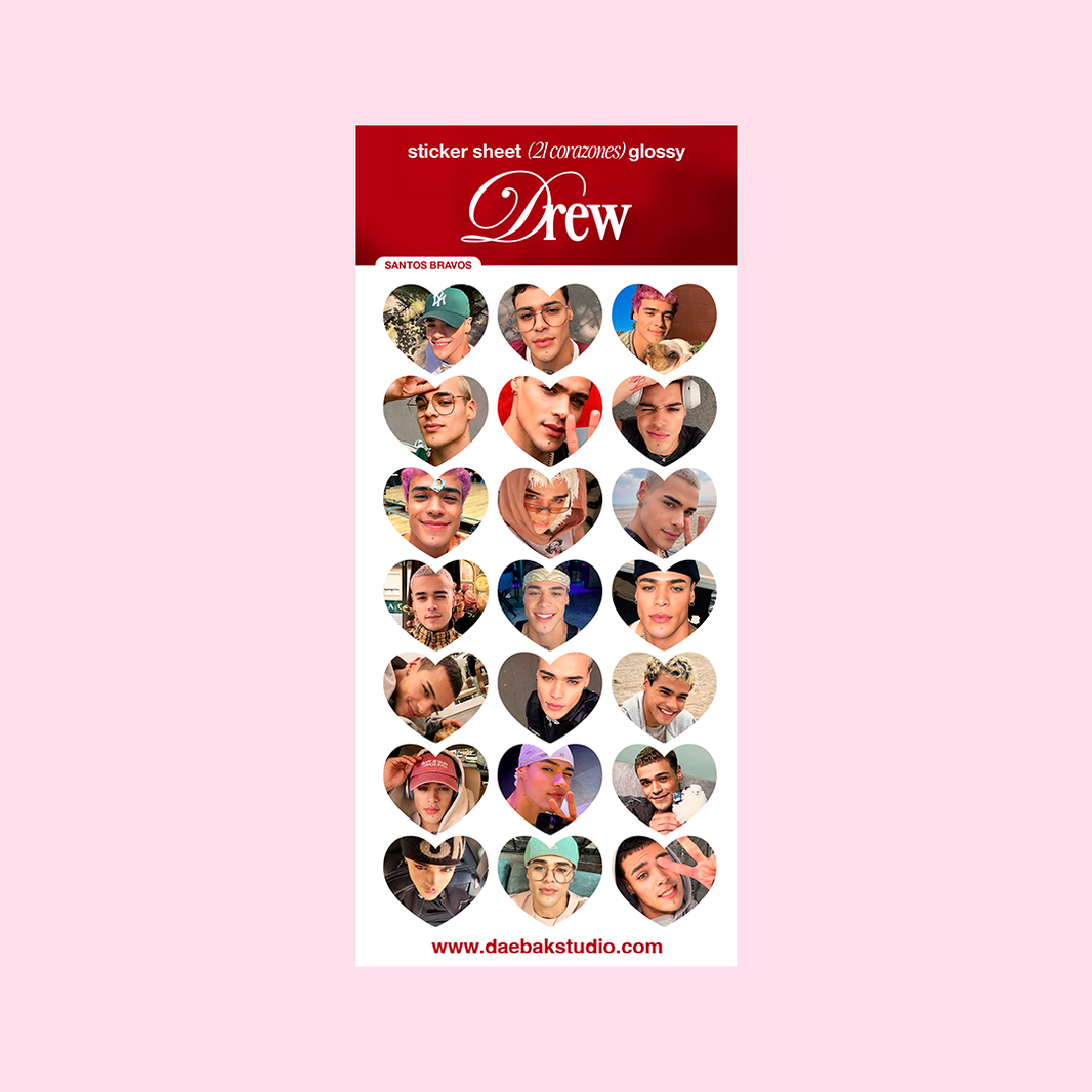 Santos Bravos  — Sticker Sheet '21 Corazones'