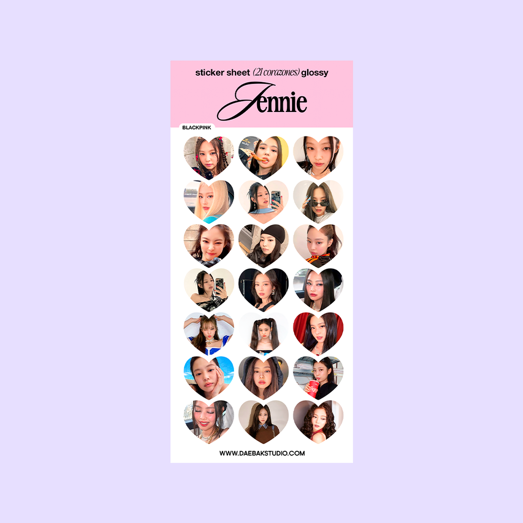 Blackpink — Sticker Sheet '21 Corazones'