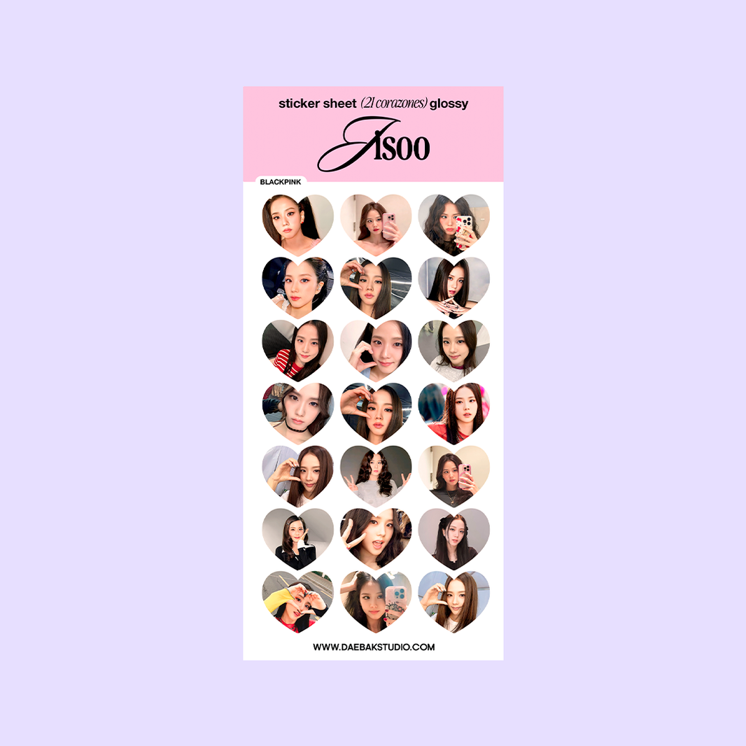 Blackpink — Sticker Sheet '21 Corazones'