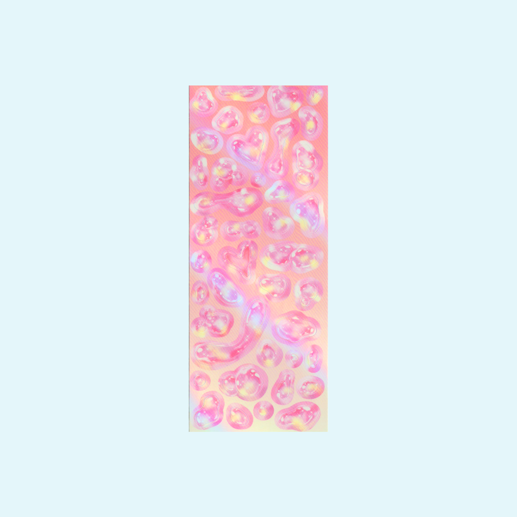 Stickers Holográficos Gotas Iridiscentes — Jelly Style