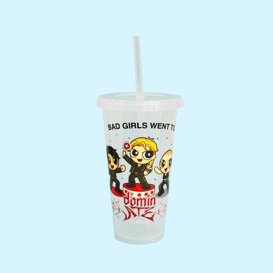 Vaso – "Bad Girls Went to Domin Ate" (acabado glitter)