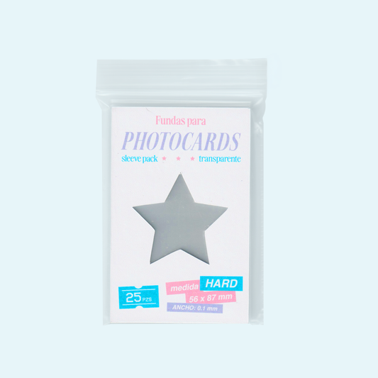 Sleeve Transparentes para Photocards – HARD (56 x 87 mm)