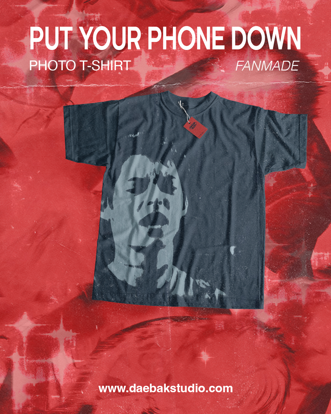 Playera Fanmade "Put Your Phone Down" (Navy) | Cortis Tour