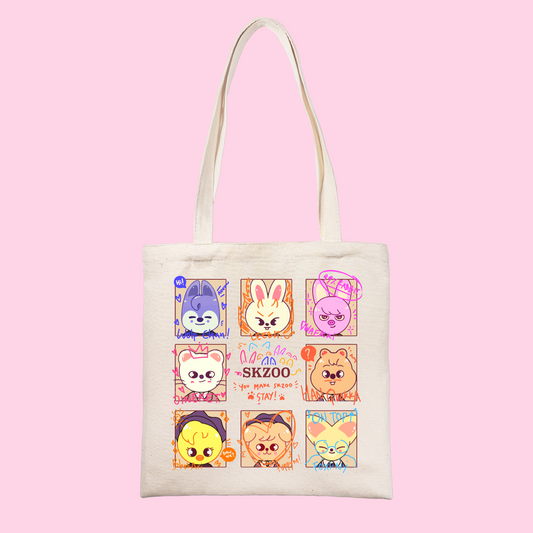 Tote Bag - 'Skzoo Doodle' (Stray Kids)