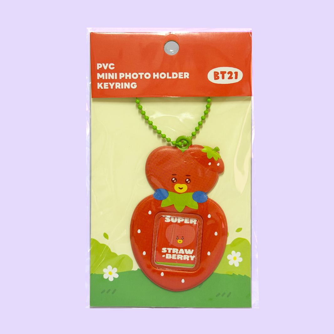 BT21 'Strawberry Party' – Mini Holder Keyring