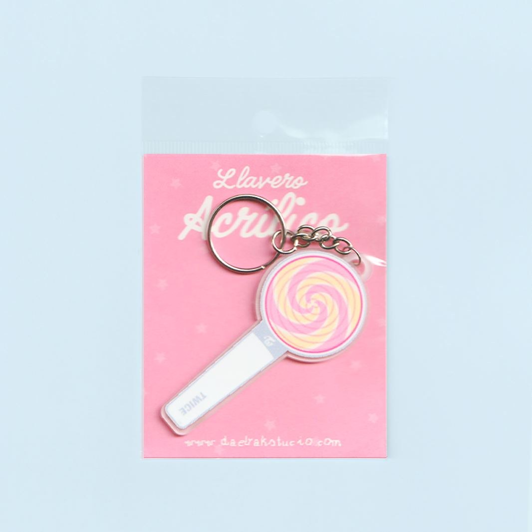 Llavero Acrílico: Candybong (Twice - Lighstick)